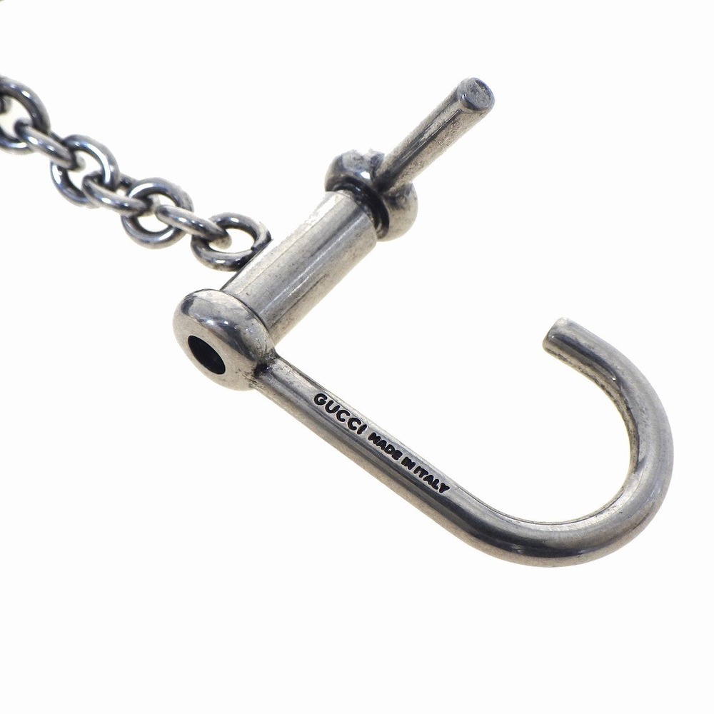 Gucci Double G Keychain Card Case Fragment Gray - image 8